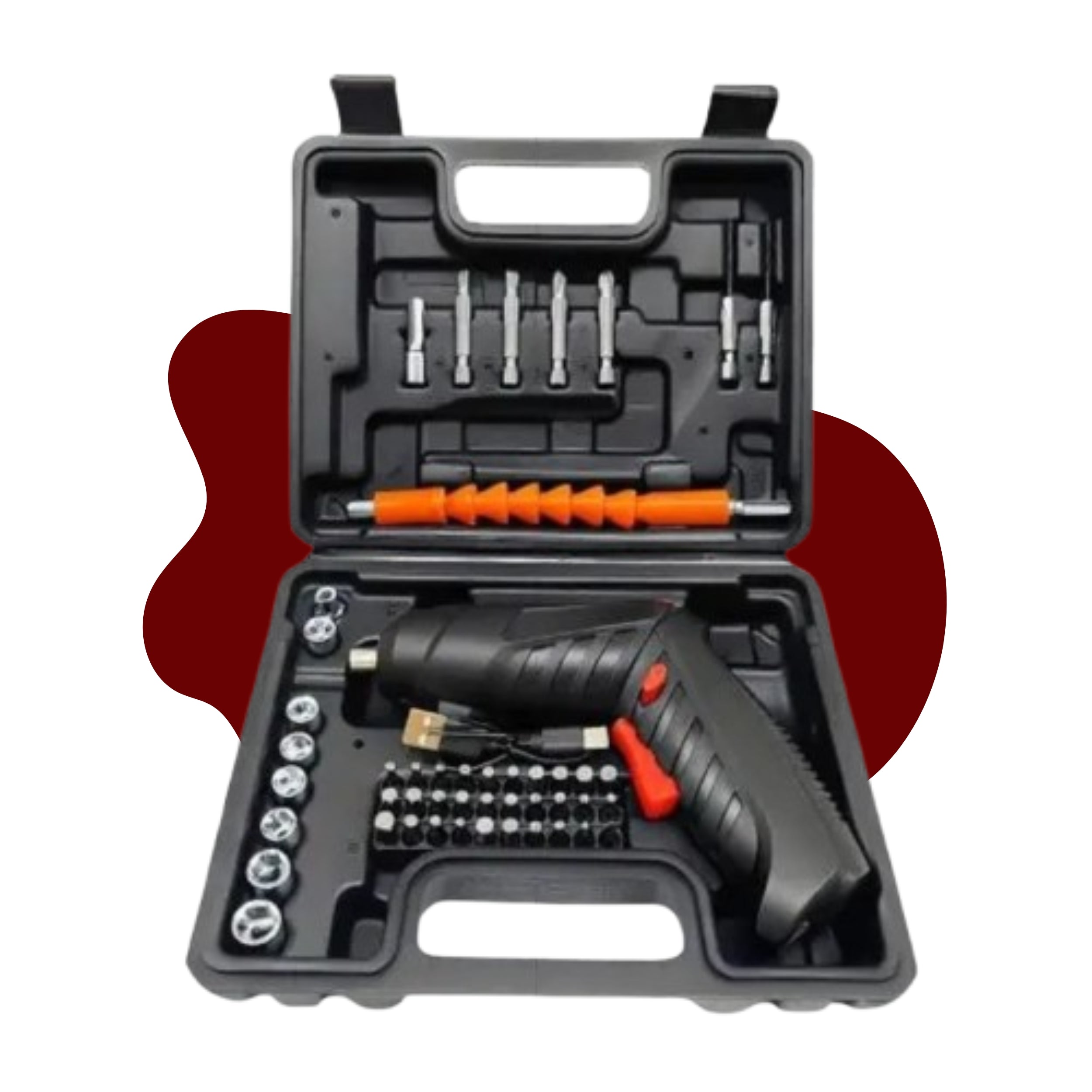 Kit Destornillador Eléctrico Multifunción 47 pzas